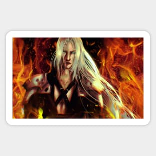 Sephiroth flames ( 2019) Sticker